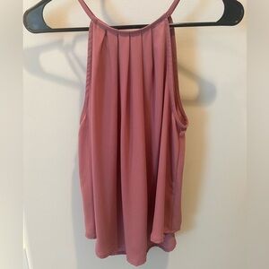 Blush colored tank blouse